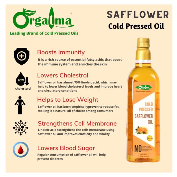 Cold Pressed Safflower Oil - Image 2
