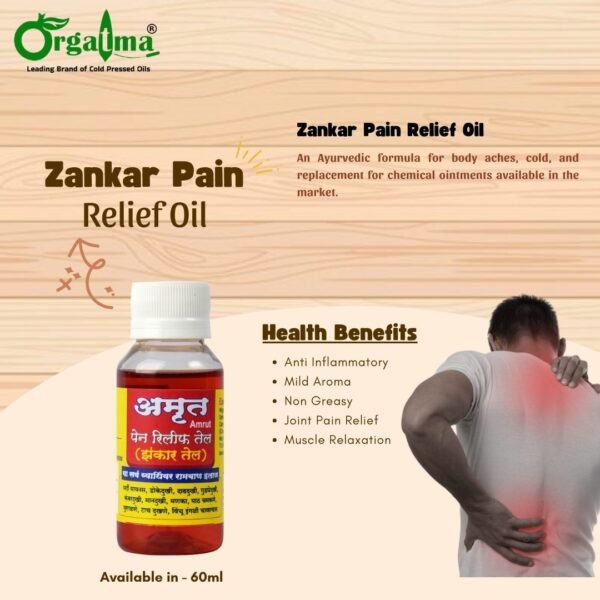 Amrut Zankar Pain Relief Oil 60ml – Fast-Acting, Natural Pain Relief - Image 2